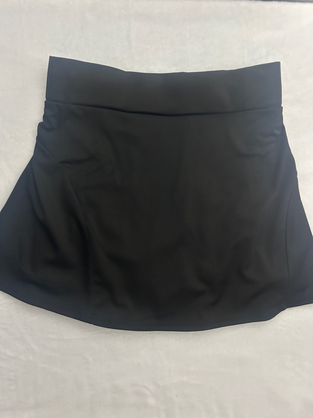 Classic Black A-Line Skirt with Smooth Waistband